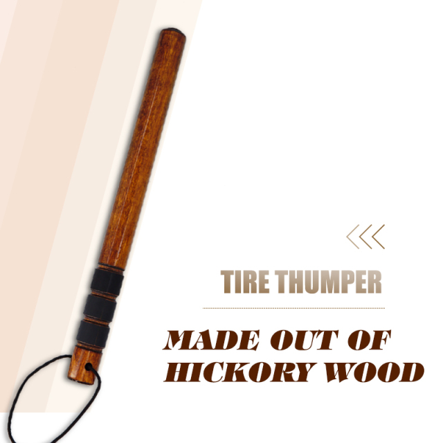 Tire thumper Hickory Tire knocker Tire checker With Grip Tape