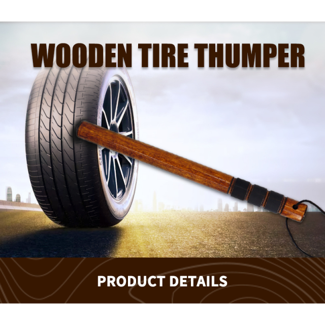 Tire thumper Hickory Tire knocker Tire checker With Grip Tape