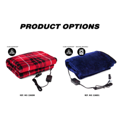Flame Resistant Electric Car Blanket Heated 12 Volt Travel Throw For Car and RV For Cold Weather