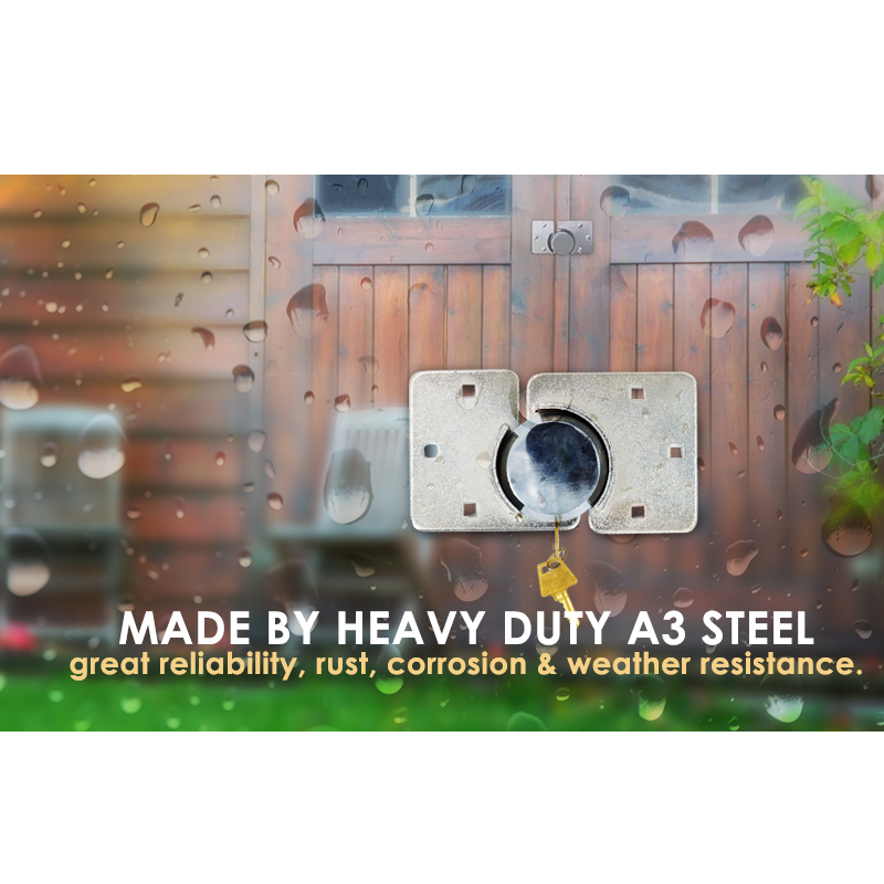 Heavy Duty Chromed A3 Steel Padlock With 2 Keys