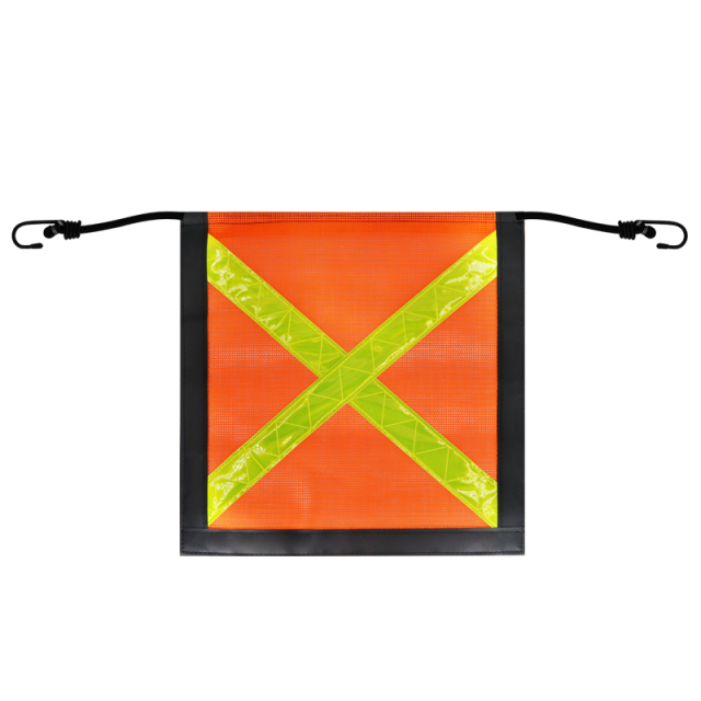 FMCSA 393.87 approved 18 x 18 Inches PVC Mesh Safety Flag With Reflective X