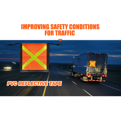 FMCSA 393.87 approved 18 x 18 Inches PVC Mesh Safety Flag With Reflective X