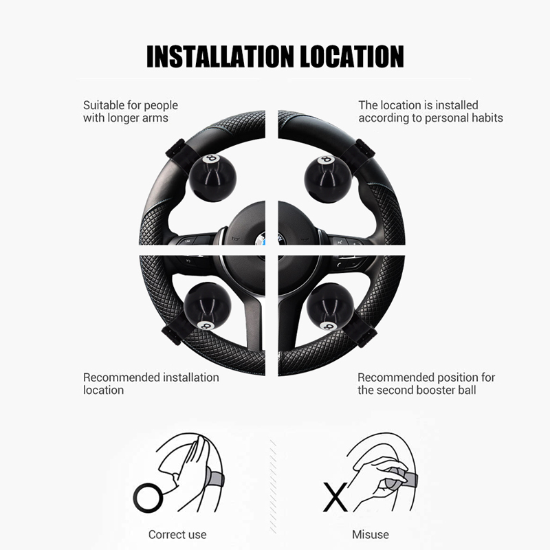 Universal Free spinning steering wheel knob