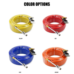 Air PVC 50' Tire Inflator Hose Kits with Gladhand Air Chuck Hose