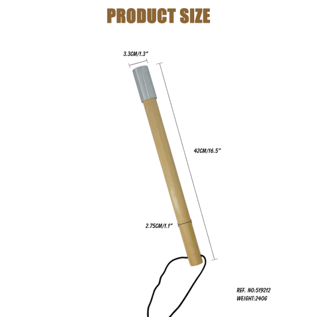 Tire thumper Pine Wooden Tire Knocker Tire Checker With Galvanization Iron Head