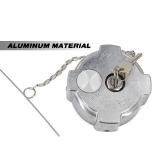 Aluminum Locking Diesel Fuel Cap 3" - 1/4 Turn Fuel Tanks Cover Replacement Parts