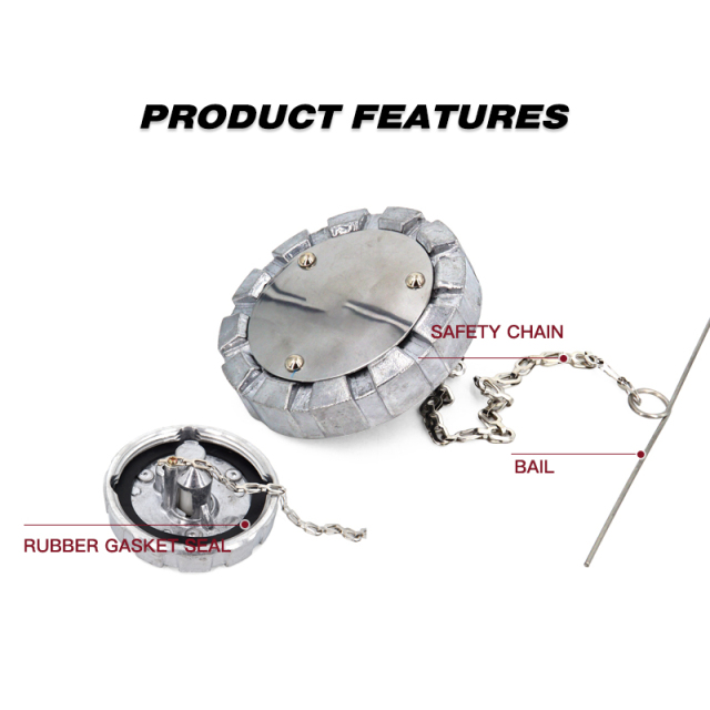 Aluminum Un-Locking Diesel Fuel Cap 3" - 8 NPSL Fuel Tanks Cover Replacement Parts