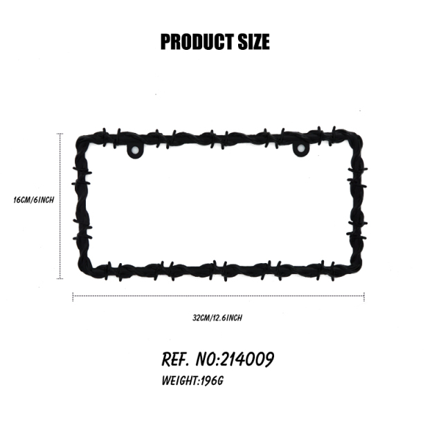 Zinc Alloy License Plate Frame
