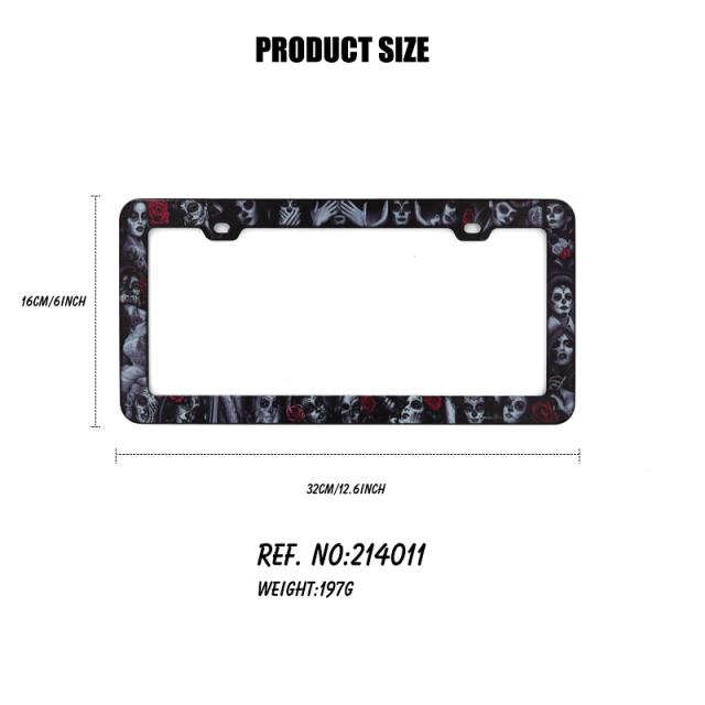 Zinc Alloy License Plate Frame