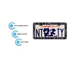 Zinc Alloy License Plate Frame