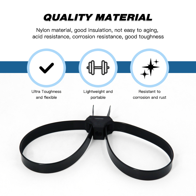 20 Pieces Zip Tie Cuffs Flex Cuffs for Law Enforcement Nylon Double Zip Handcuffs Dual Clamp Cable Ties
