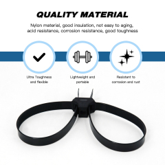 20 Pieces Zip Tie Cuffs Flex Cuffs for Law Enforcement Nylon Double Zip Handcuffs Dual Clamp Cable Ties