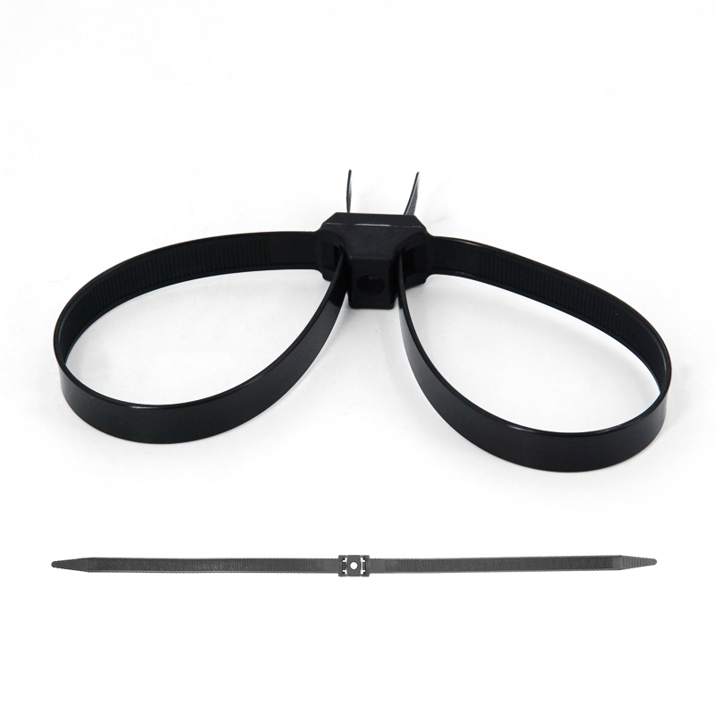20 Pieces Zip Tie Cuffs Flex Cuffs for Law Enforcement Nylon Double Zip Handcuffs Dual Clamp Cable Ties