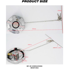 Aluminum Locking Diesel Fuel Cap 4" - 8 NPSF Fuel Tanks Cover Replacement Parts