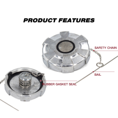 Aluminum Un-Locking Diesel Fuel Cap 4" - 8 NPSF Fuel Tanks Cover Replacement Parts