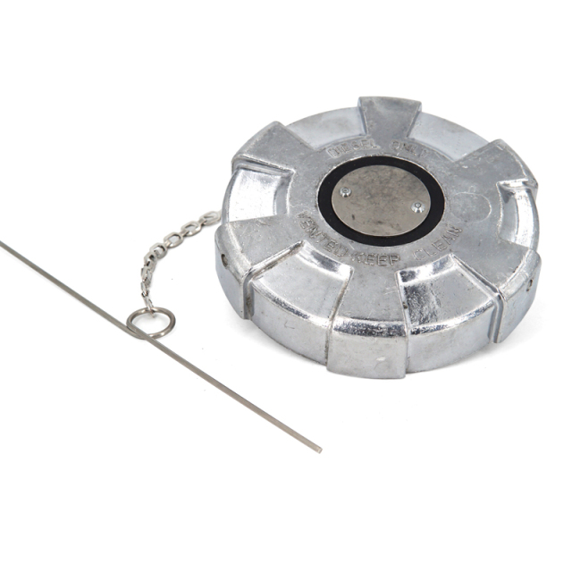 Aluminum Un-Locking Diesel Fuel Cap 4" - 8 NPSF Fuel Tanks Cover Replacement Parts