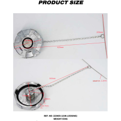 Aluminum Un-Locking Diesel Fuel Cap 4" - 8 NPSF Fuel Tanks Cover Replacement Parts