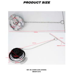 Aluminum Lever Style 4" Un-Locking Diesel Fuel Cap Fuel Tanks Cover Replacement Parts