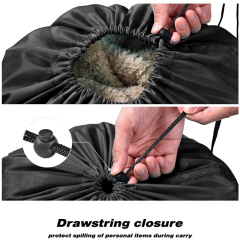 Travel Dirty Laundry Bags 15 x 26 inches Heavy Duty Drawstring Organizer Bag Tear Resistant Clothes Organization Storage