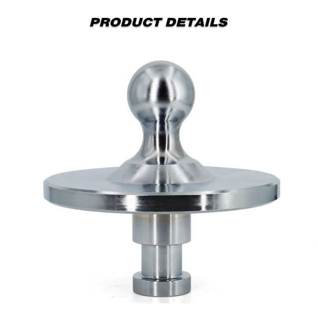 Gooseneck Ball Adapter Kingpin to Gooseneck Ball Adapter Hitch Used for Tractor-Trailer Fifth Wheels