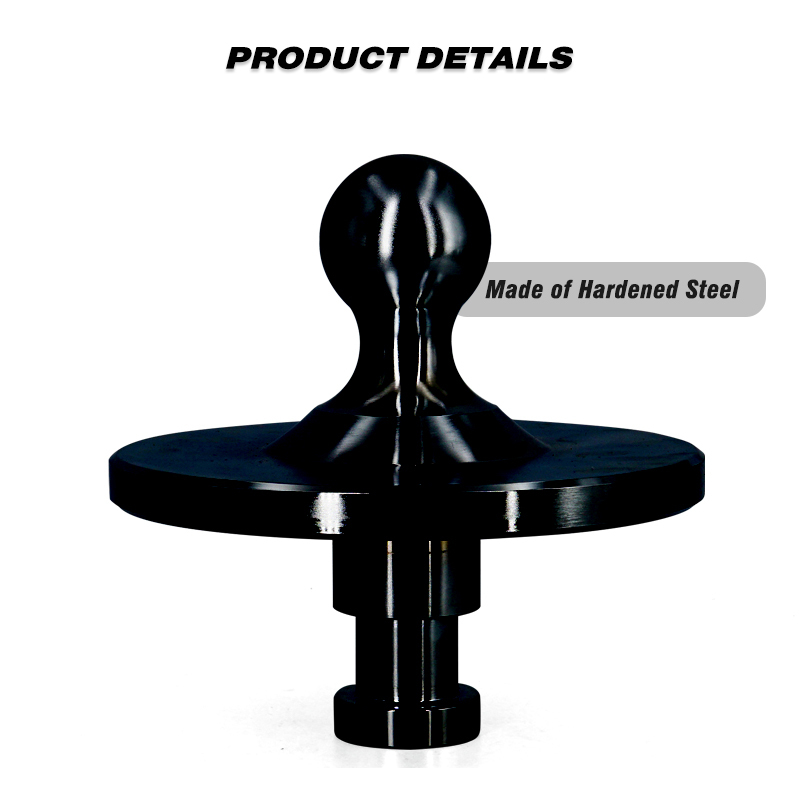 Gooseneck Ball Adapter Kingpin to Gooseneck Ball Adapter Hitch Used for Tractor-Trailer Fifth Wheels