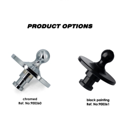 Gooseneck Ball Adapter Kingpin to Gooseneck Ball Adapter Hitch Used for Tractor-Trailer Fifth Wheels