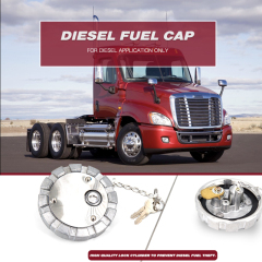 Aluminum Locking Diesel Fuel Cap 3" - 8 NPSL Fuel Tanks Cover Replacement Parts