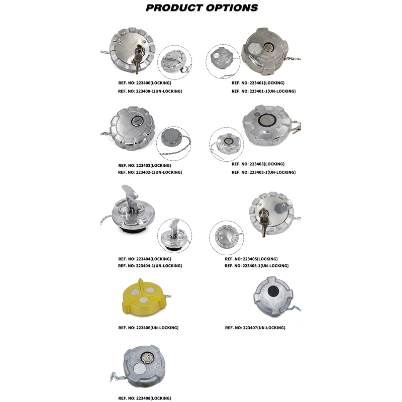 Aluminum Locking Diesel Fuel Cap 3" - 8 NPSL Fuel Tanks Cover Replacement Parts
