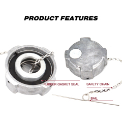 Aluminum Un-Locking Diesel Fuel Cap 3" - 1/4 Turn Fuel Tanks Cover Replacement Parts