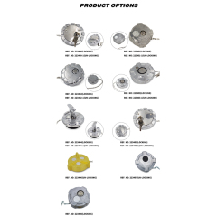 Aluminum Un-Locking Diesel Fuel Cap 3" - 1/4 Turn Fuel Tanks Cover Replacement Parts