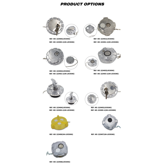 Aluminum Un-Locking Diesel Fuel Cap 3" - 1/4 Turn Fuel Tanks Cover Replacement Parts