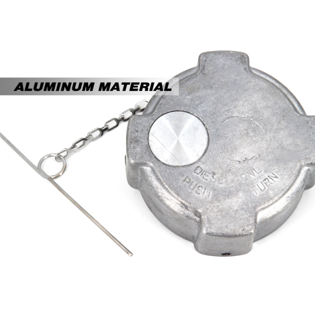 Aluminum Un-Locking Diesel Fuel Cap 3" - 1/4 Turn Fuel Tanks Cover Replacement Parts