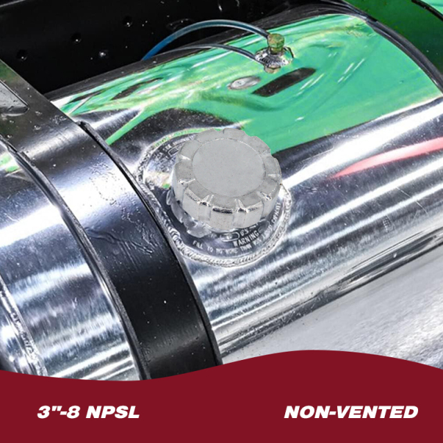 Aluminum Un-Locking Diesel Fuel Cap 3" - 8 NPSL Fuel Tanks Cover Replacement Parts