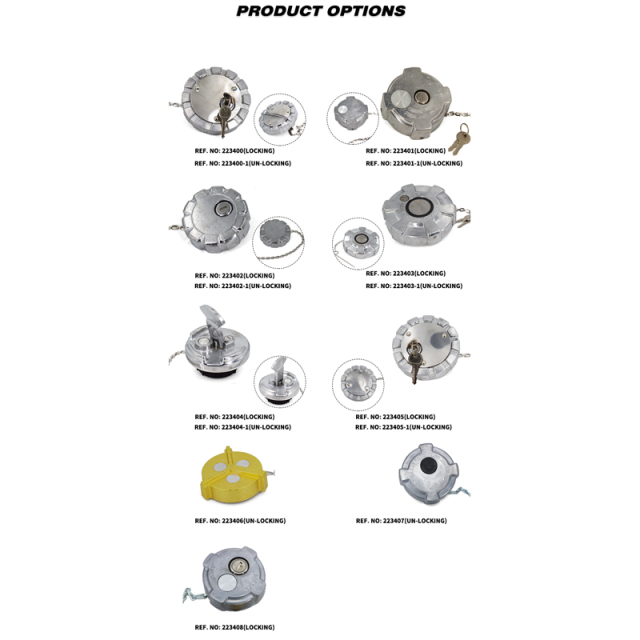Aluminum Locking Diesel Fuel Cap 4" - 8 NPSF Fuel Tanks Cover Replacement Parts