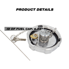 Aluminum Locking Diesel Fuel Cap 4" - 8 NPSF Fuel Tanks Cover Replacement Parts