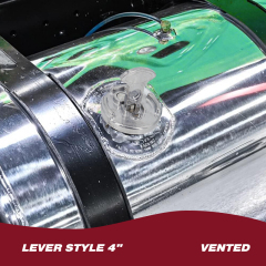 Aluminum Lever Style 4" Locking Diesel Fuel Cap Fuel Tanks Cover Replacement Parts