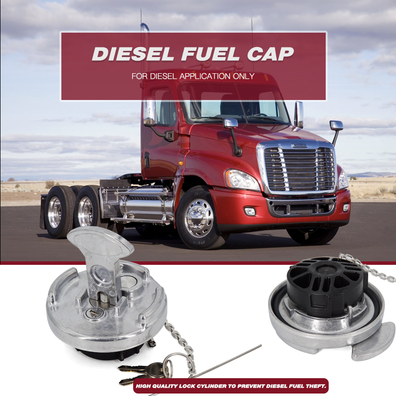 Aluminum Lever Style 4" Locking Diesel Fuel Cap Fuel Tanks Cover Replacement Parts