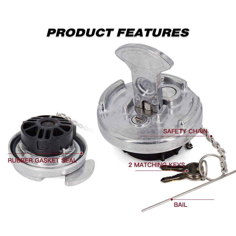 Aluminum Lever Style 4" Locking Diesel Fuel Cap Fuel Tanks Cover Replacement Parts