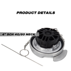 Aluminum Lever Style 4" Un-Locking Diesel Fuel Cap Fuel Tanks Cover Replacement Parts