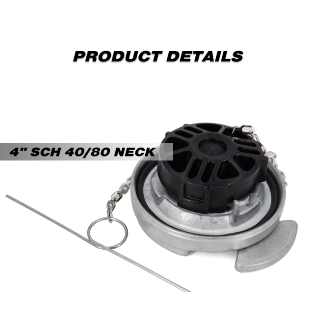 Aluminum Lever Style 4" Un-Locking Diesel Fuel Cap Fuel Tanks Cover Replacement Parts