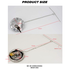 Aluminum Locking Diesel Fuel Cap 3" - 5.5 NPSL Fuel Tanks Cover Replacement Parts