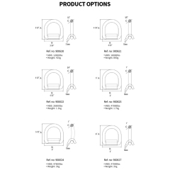 Heavy Duty Weld-On Forged D Ring 47600 Pounds Break Strength for Trailers Trucks and Cargo Tie Downs