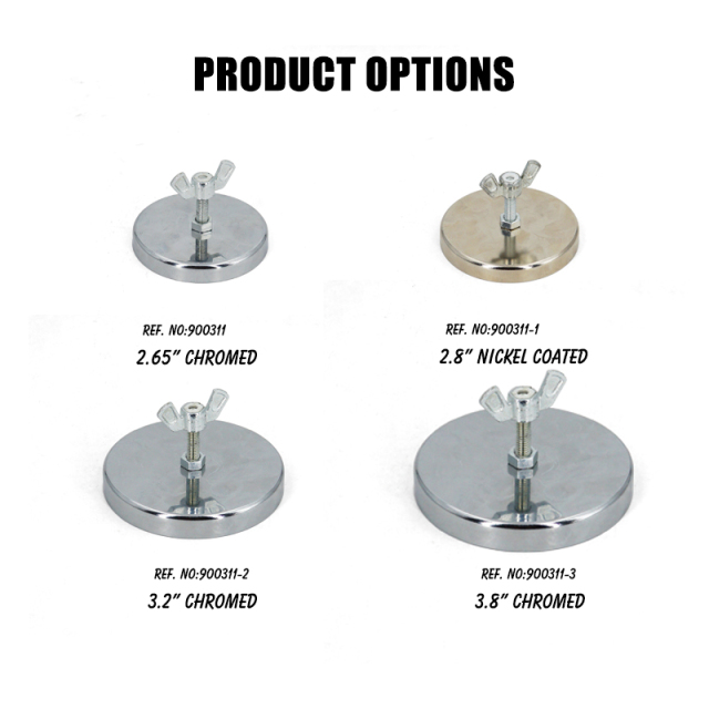 3.2" Safety flag Magnet mount Magnet Holder Chromed