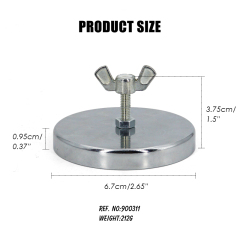 2.65" Safety flag Magnet mount Magnet Holder Chromed