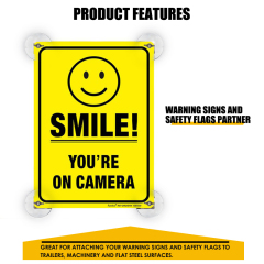 2.65" Safety flag Magnet mount Magnet Holder Chromed