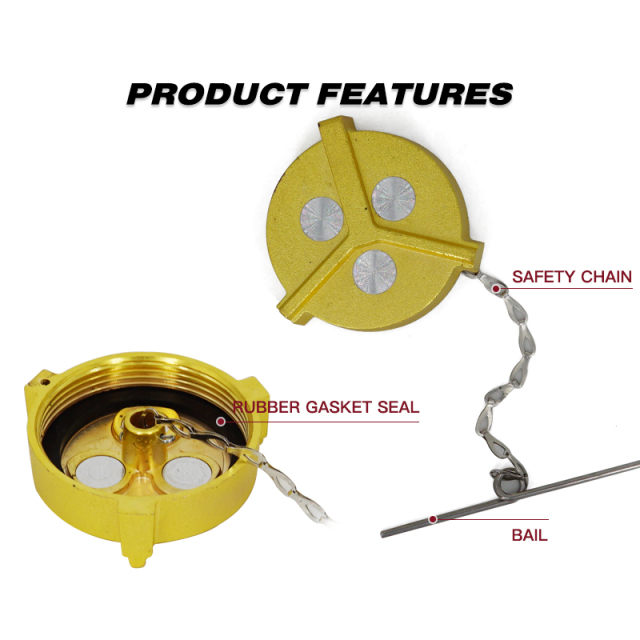 Zinc Alloy Un-Locking Diesel Fuel Cap 2" - 11.5 NPSF Fuel Tanks Cover Replacement Parts