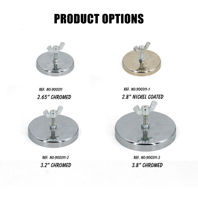 2.8" Safety flag Magnet mount Magnet Holder Nickel Coated