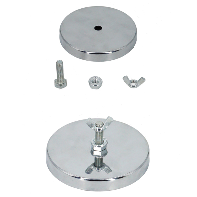 3.8" Safety flag Magnet mount Magnet Holder Chromed