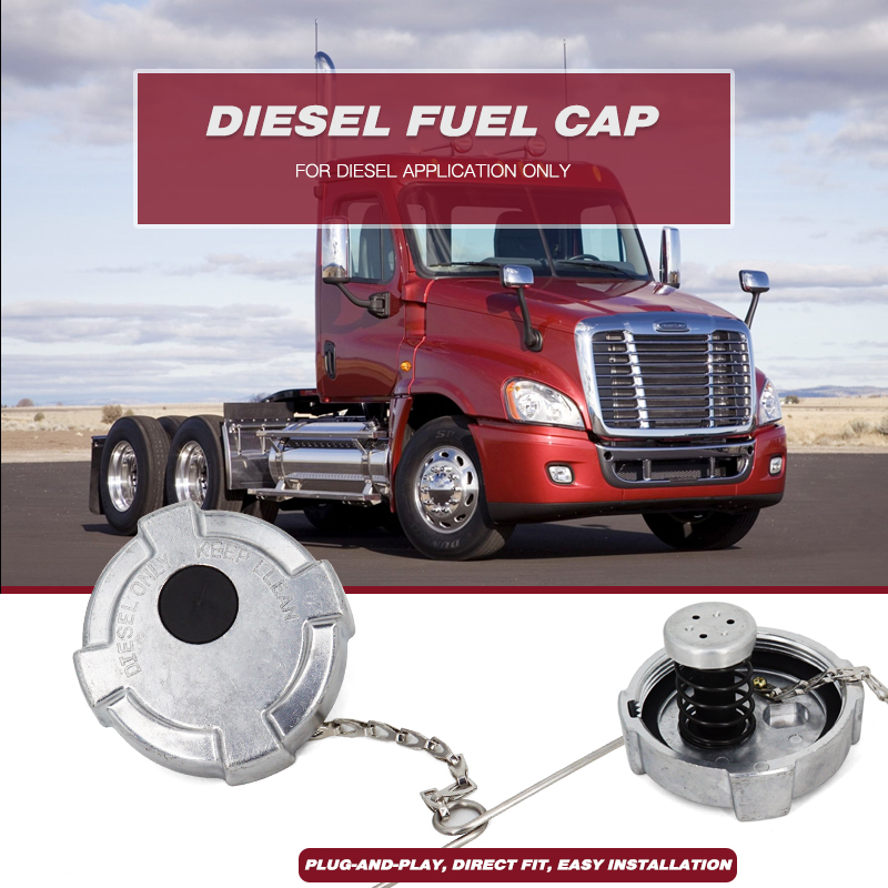Aluminum Un-Locking Diesel Fuel Cap 3" - 8 NPSL Fuel Tanks Cover Replacement Parts