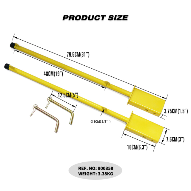 2 Trailer Stake Pocket Oversize Load Banner Mounting Bracket Flatbed Warning / Oversize Load Sign Banner Mounting